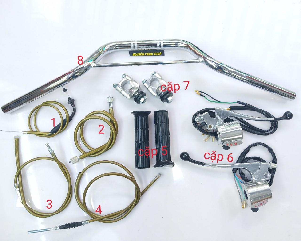 ghi đông xe 68 72 CL cumbo 8 món