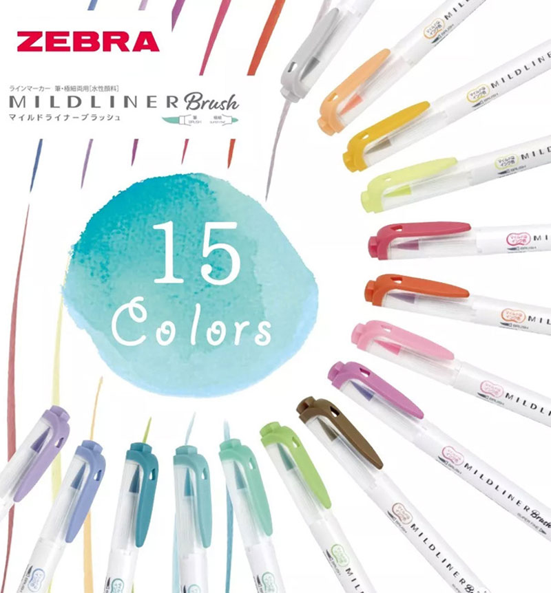 Bút 2 đầu Zebra mildliner Brush