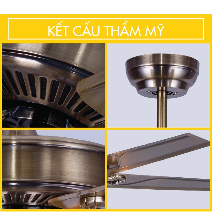 Quạt trần phòng khách, quạt trần đèn trang trí