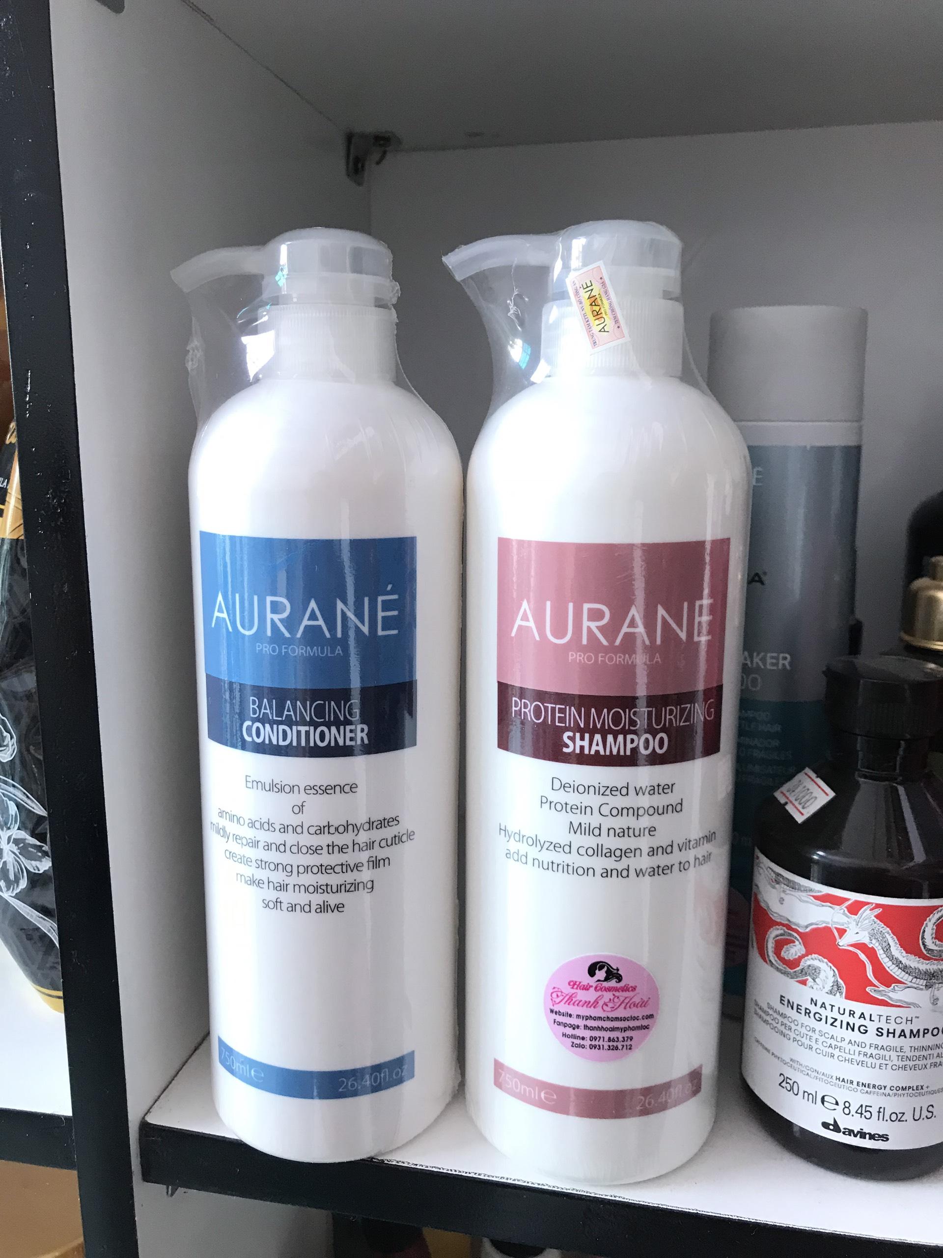 [CHÍNH HÃNG - BÁN SỈ] Combo dầu gội xả phục hồi Aurane 750ml x 2