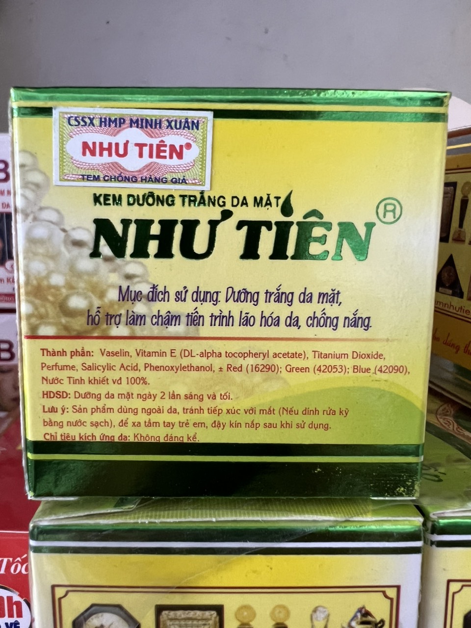 Kem Như Tiên Xanh ,Vàng 4g