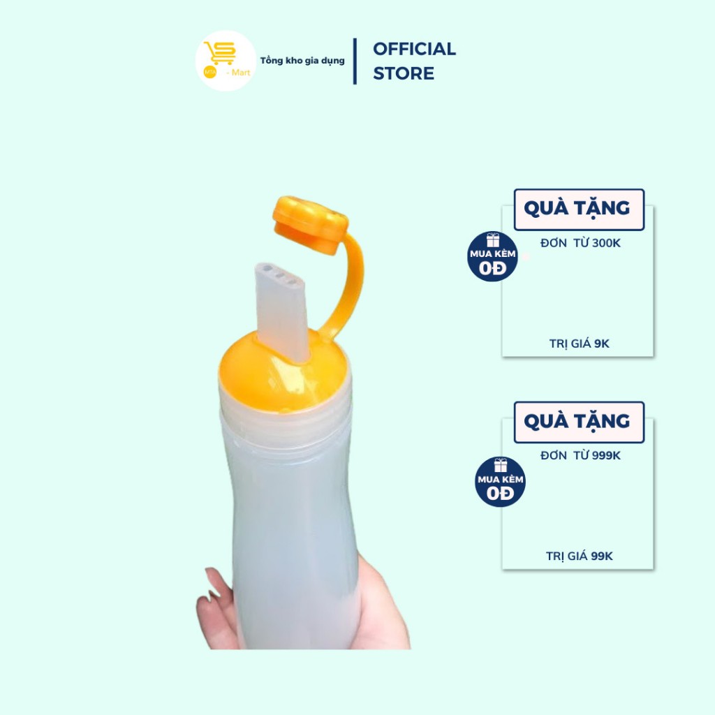 Bình Tương 3 Đầu Xịt, Bình Đựng Tương, Chai Đựng Sốt 3 Vòi Tiện Dụng | MTA-MART