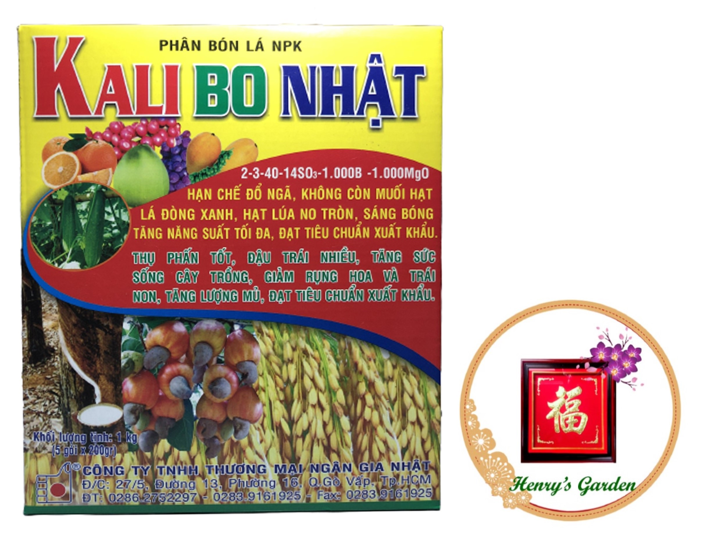 Phân Bón Lá NPK Kali Bo Nhật - #258A# 200g