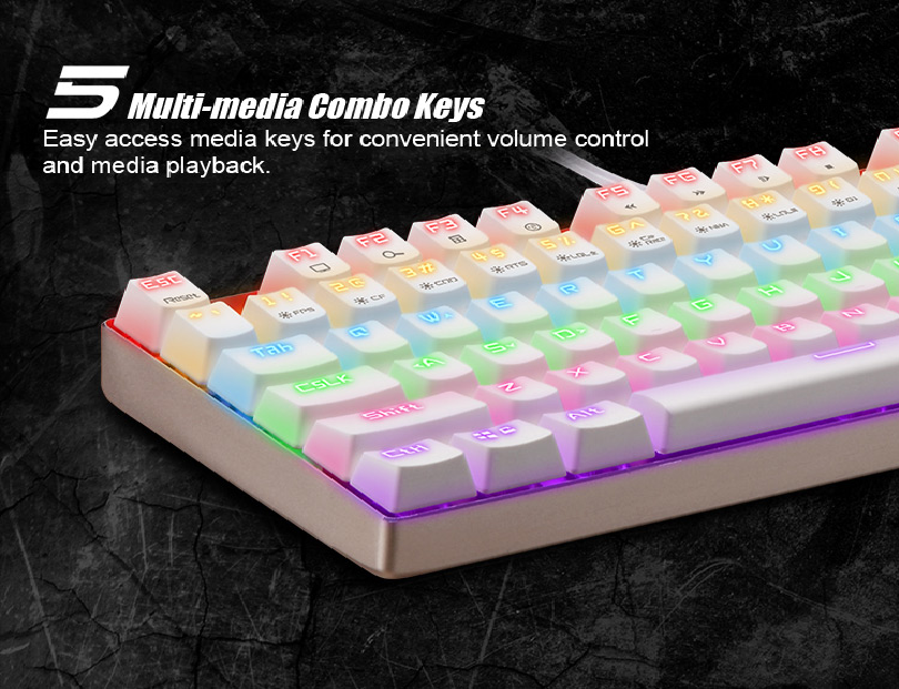 [HCM]Bàn phím cơ Motospeed K87 TKL Rainbow Gaming Keyboard