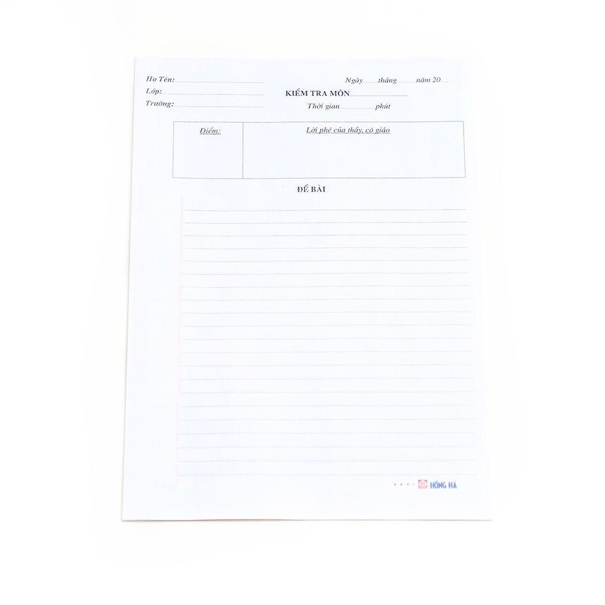 Giấy kiểm tra cấp 2 HH (4915) - 7 tờ đôi/tập