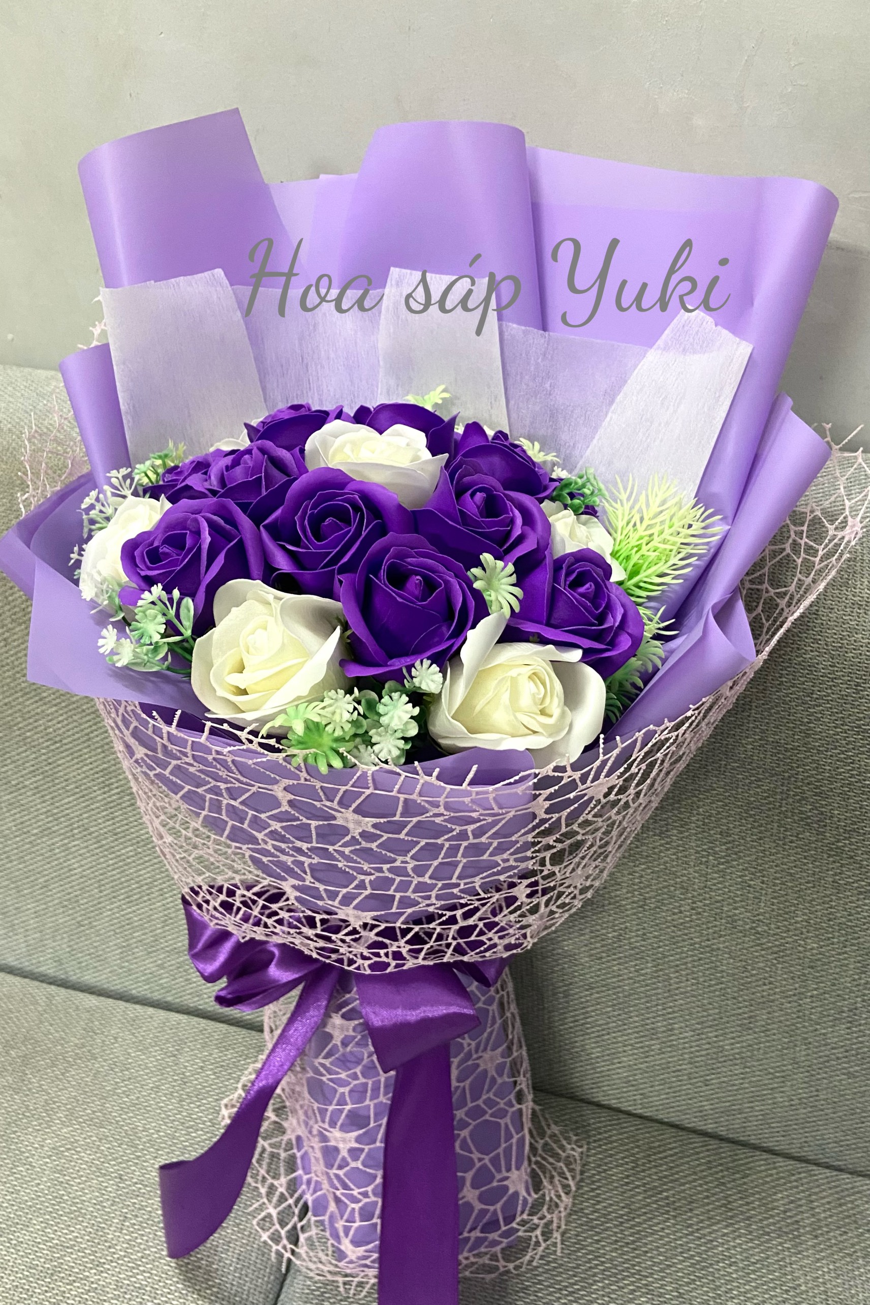 [HCM]Hoa hồng sáp thơm bó theo yêu cầu
