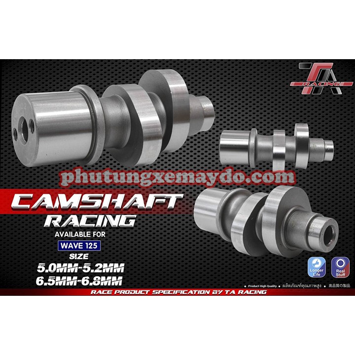 CỐT CAM WAVE 125 FU NEO 5L, 5L2, 6L5,6L8 TARACING [BAO ĐỔI TRẢ NẾU HÀNG LỔI]