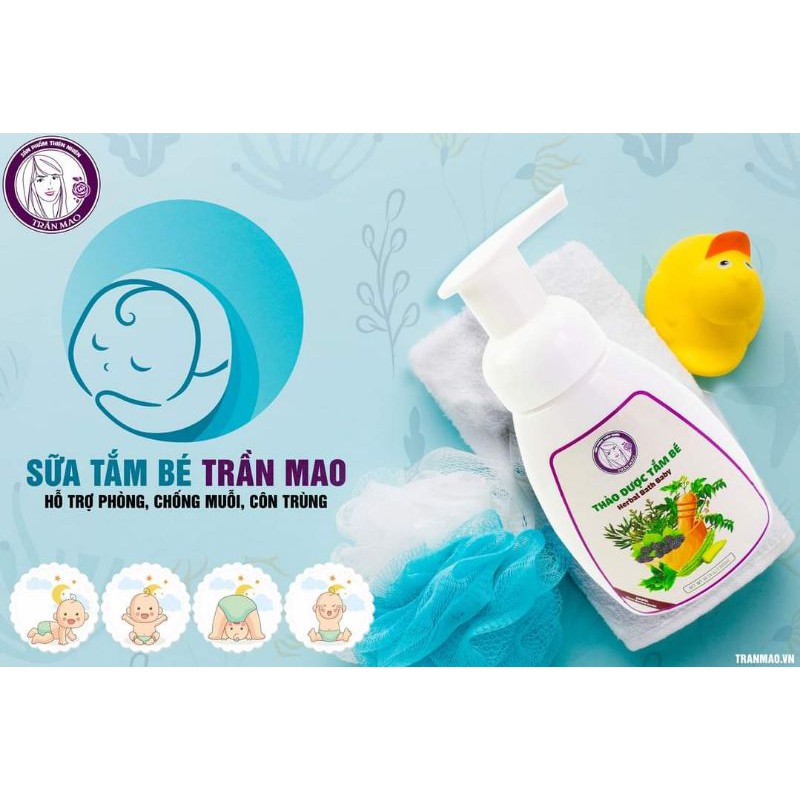 [HCM]Sữa tắm thảo dược cho bé ( Thảo dược tắm bé Trần Mao)