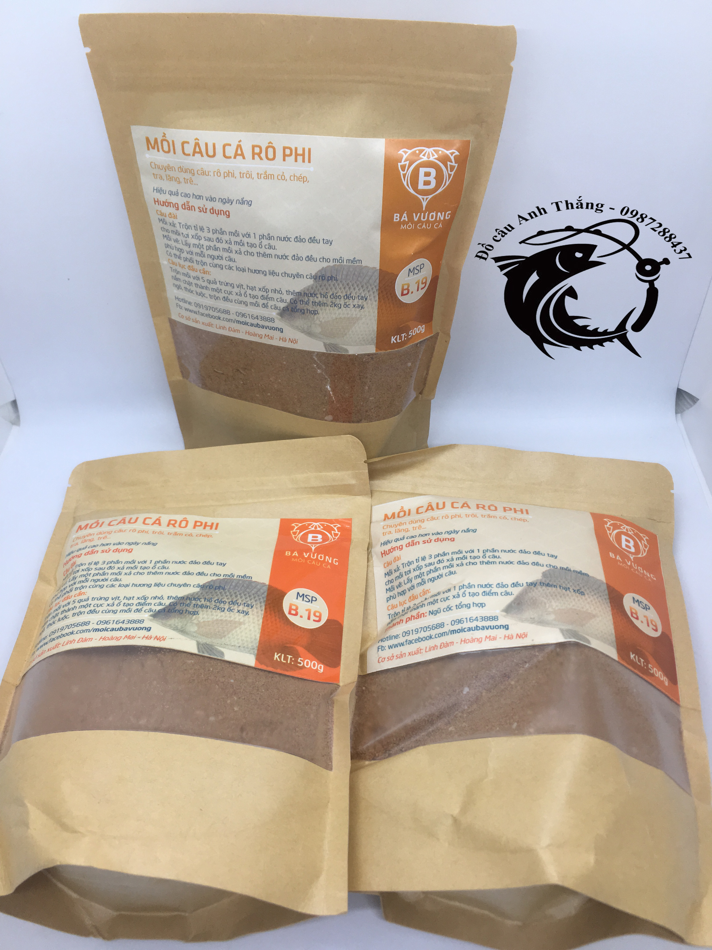 Mồi câu Rô phi Bá Vương B19