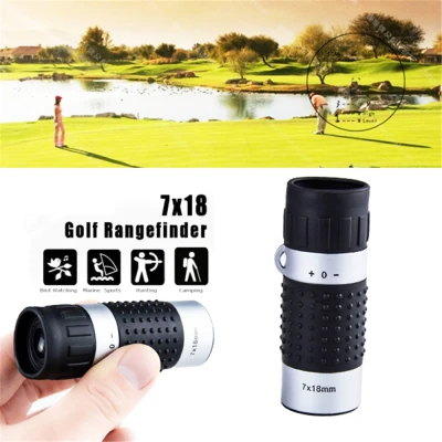 CSQ63 Durable Golfer Golf Training Surveillance Range Sightseeing Binocular Golf Monocular Rangefinder Meter Finder Distance Meter