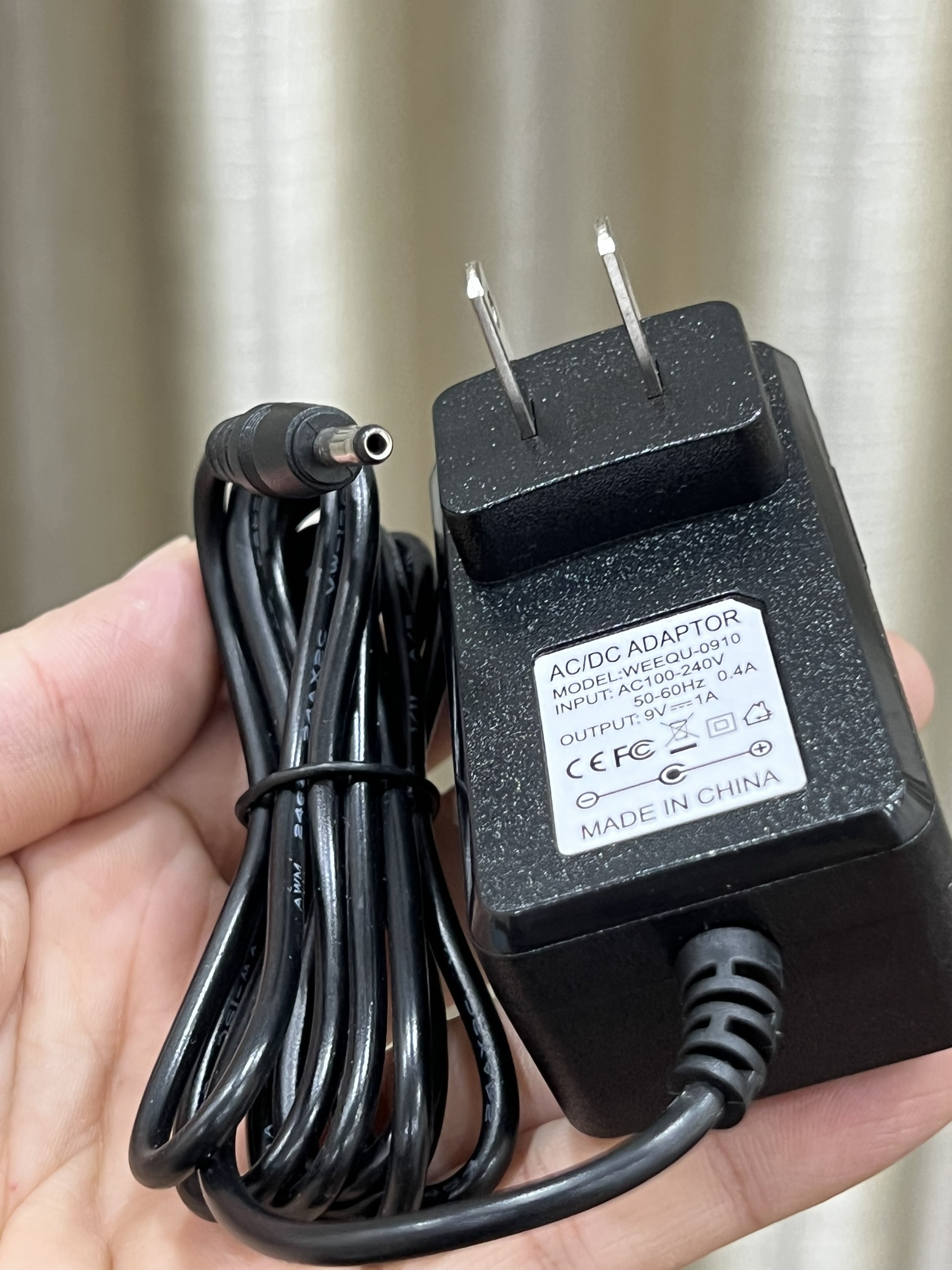 Sạc nguồn máy Pos S90 9V 1A