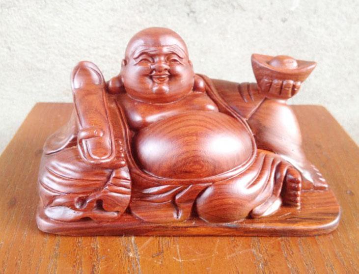 Tượng phật di lặc gỗ hương