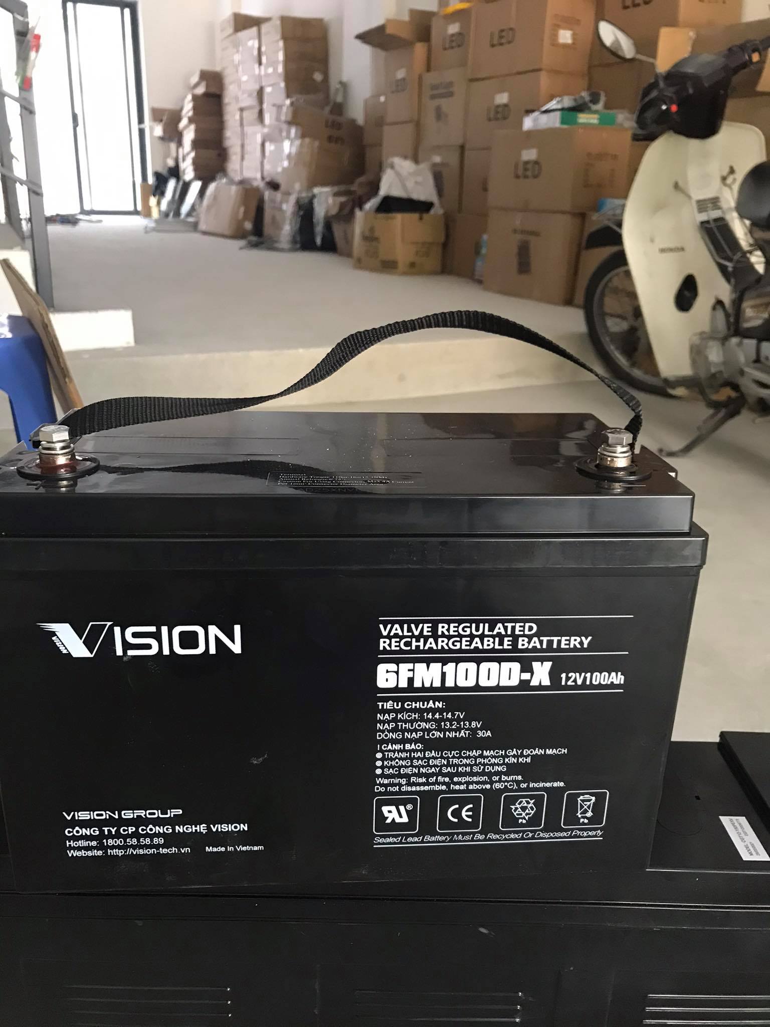 ẮC QUY XẢ SÂU VISION 12V-100D-X (12V-100AH)