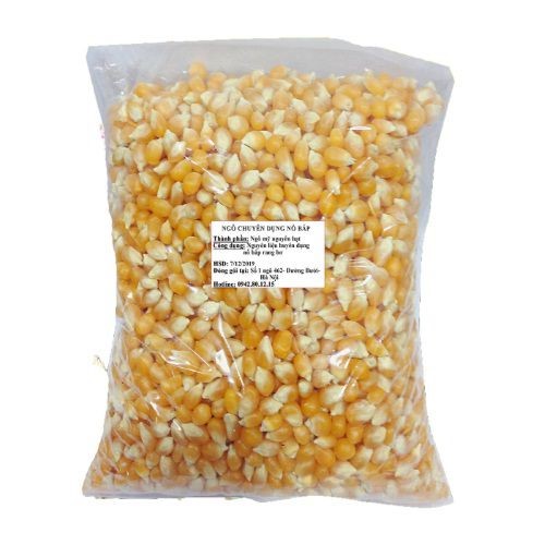 Túi 500gr hạt bắp rang bơ làm bổng