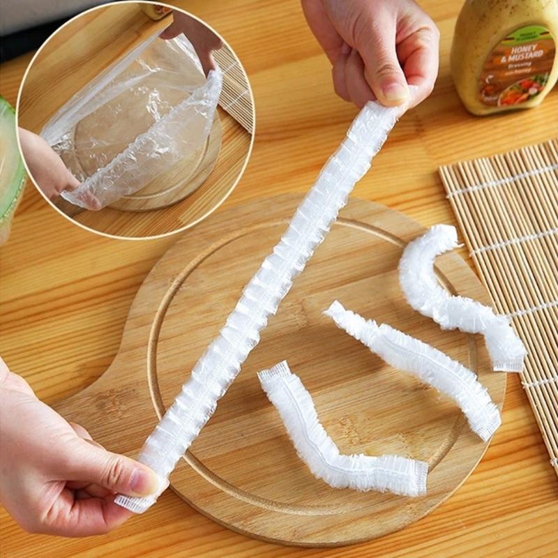 Set 100 Màng Bọc thức ăn Có Túi Đựng Hình Gấu