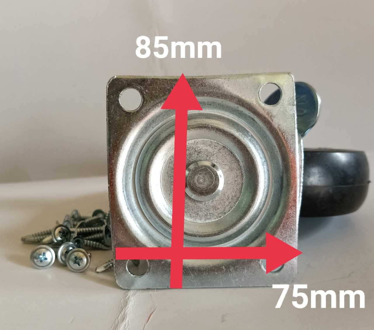 Bánh xe đẩy 120mm vĩnh phát + vít