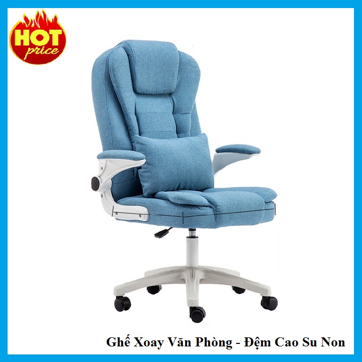 Ghế xoay văn phòng đệm cao su non êm ái , ghế văn phòng đa năng mẫu mới nhất 2022