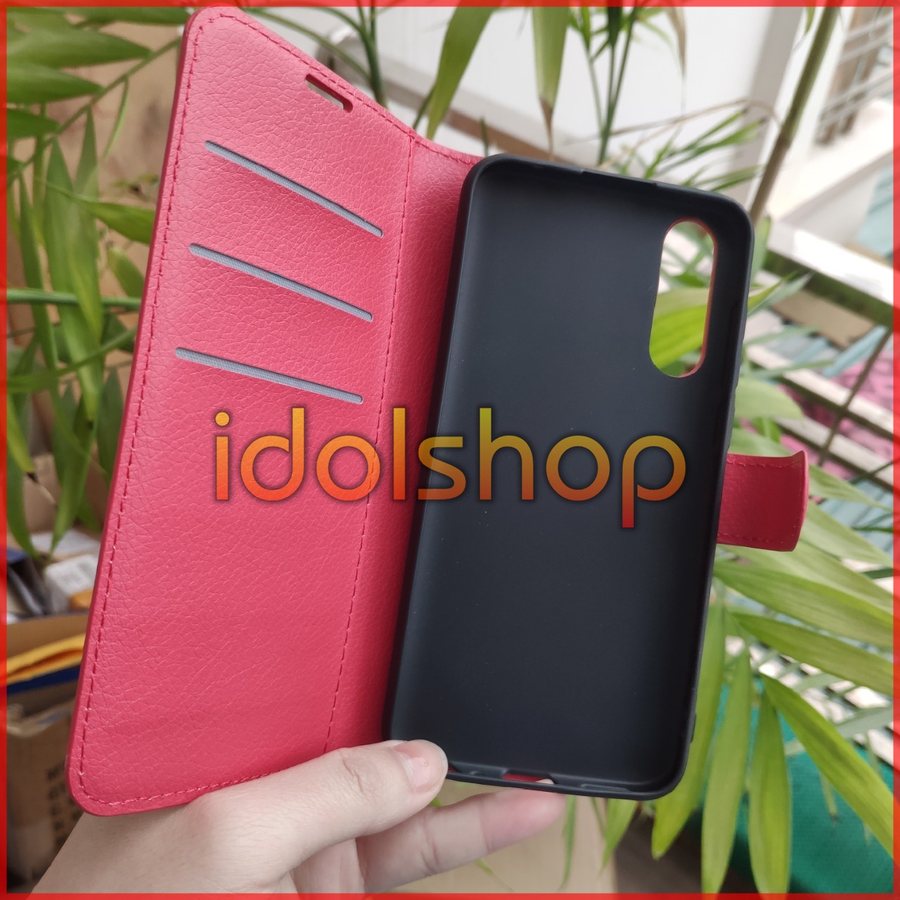 Bao da điện thoại Vsmart Live (Đỏ)