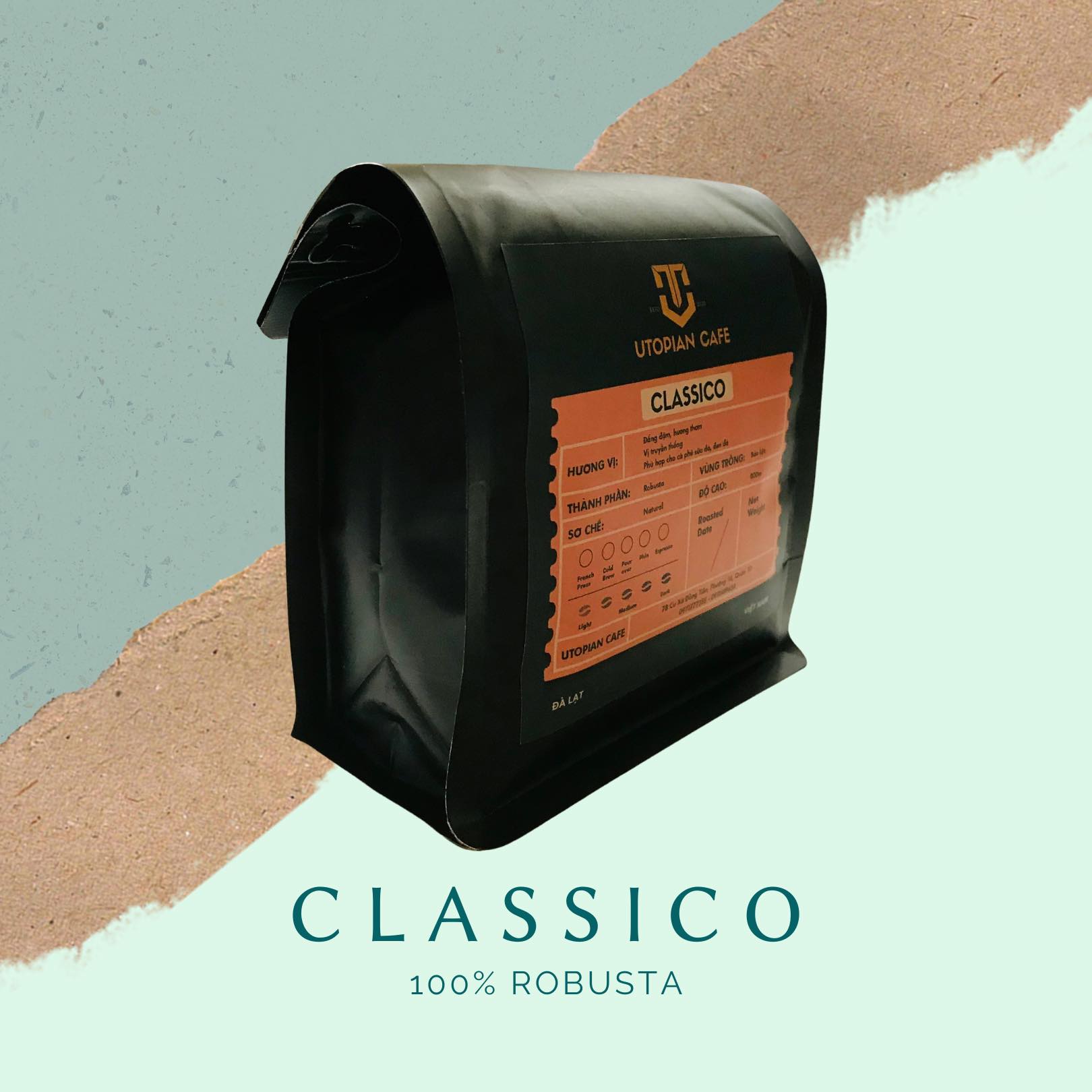 [HCM]250gr- Dòng Classico (Đậm Đà) - Cà phê đặc biệt dành cho pha phin