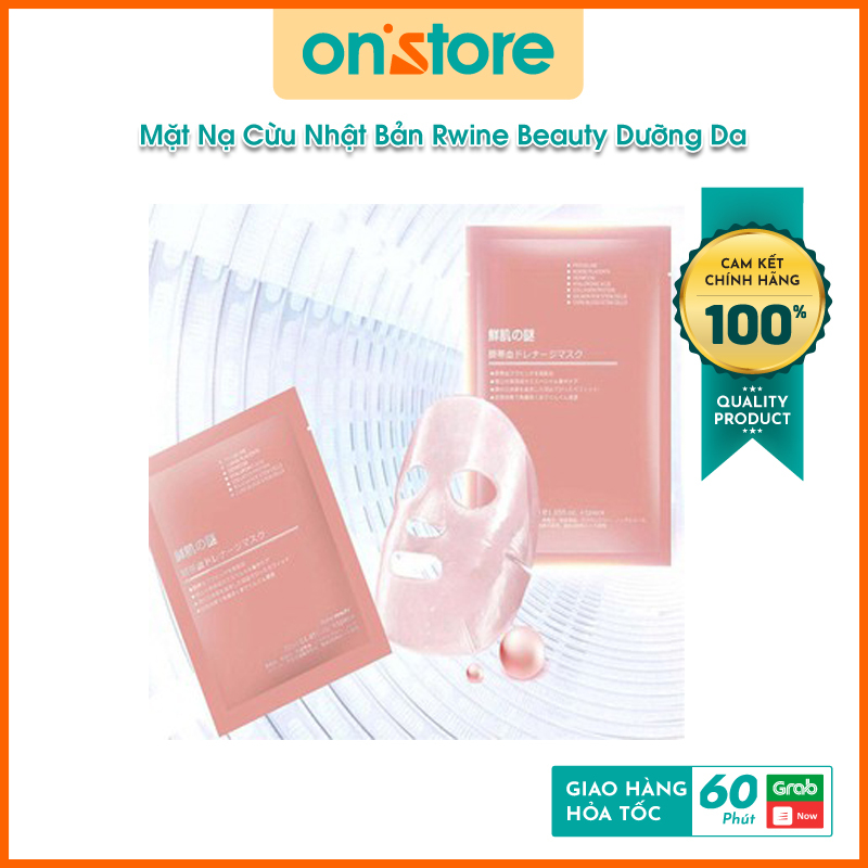 Mặt Nạ Cừu Nhật Bản Rwine Beauty Dưỡng Da, HÀNG CHUẨN AUTH, Cung Cấp Độ Ẩm, Tái Tạo Colagen giá rẻ