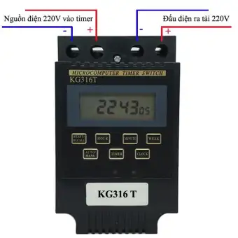 KG316T bật tắt thiết bị điện , cong tac dien, cong tac dien thong minh, o cam hen gio,role thơi gian