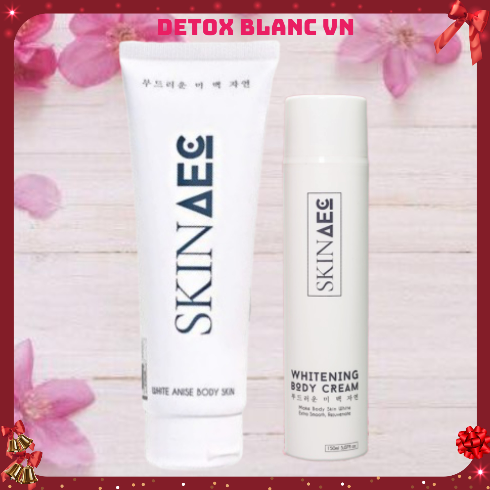 Combo kích và dưỡng trắng cho da lỳ skin aec