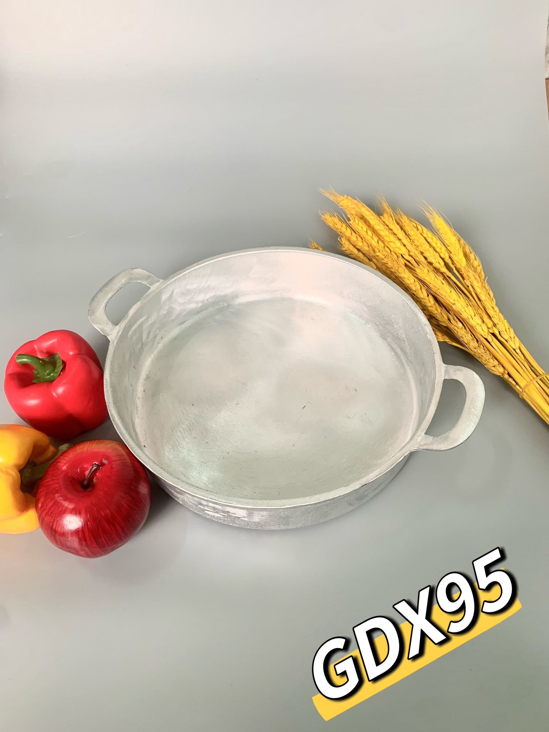 chảo gang đúc đáy bằng