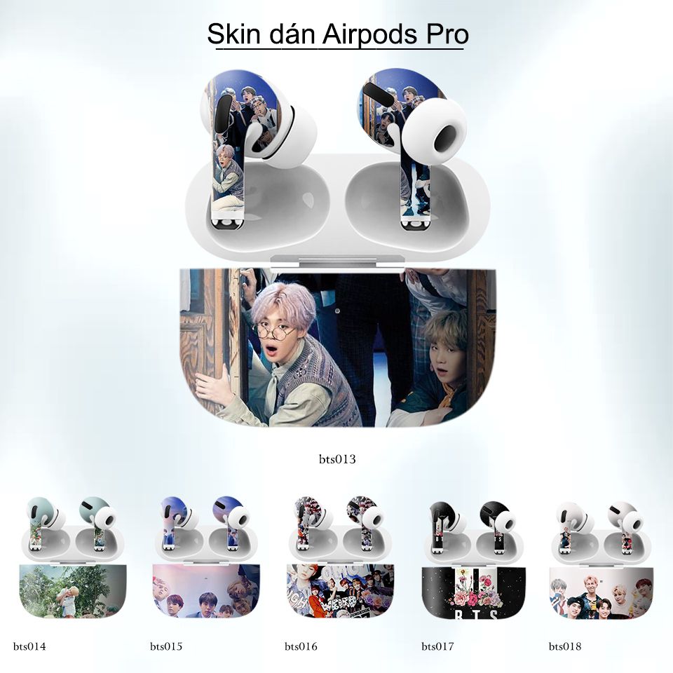 Decal Skin dán AirPods Pro mẫu BTS - bts003