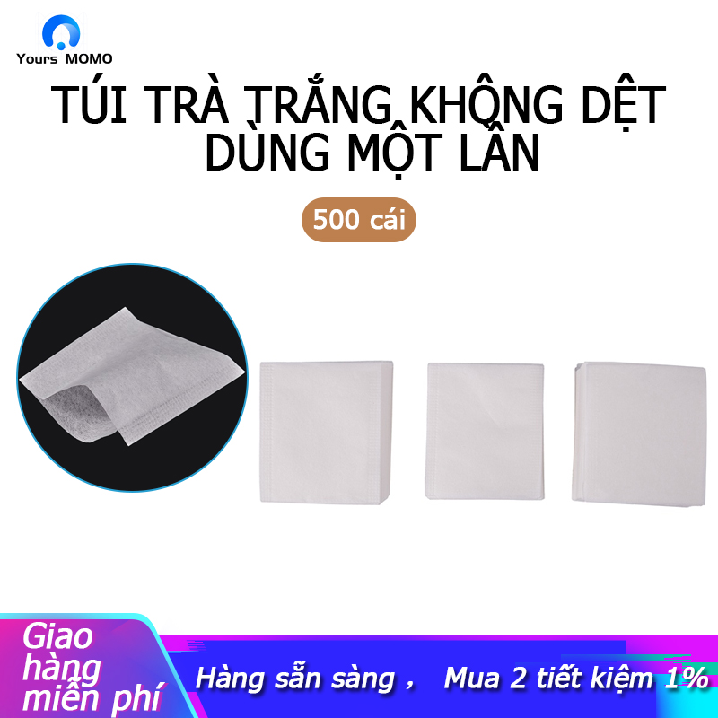 500pcs non-woven Empty Teabags String Heat Seal Filter Paper Herb Loose Tea Bag