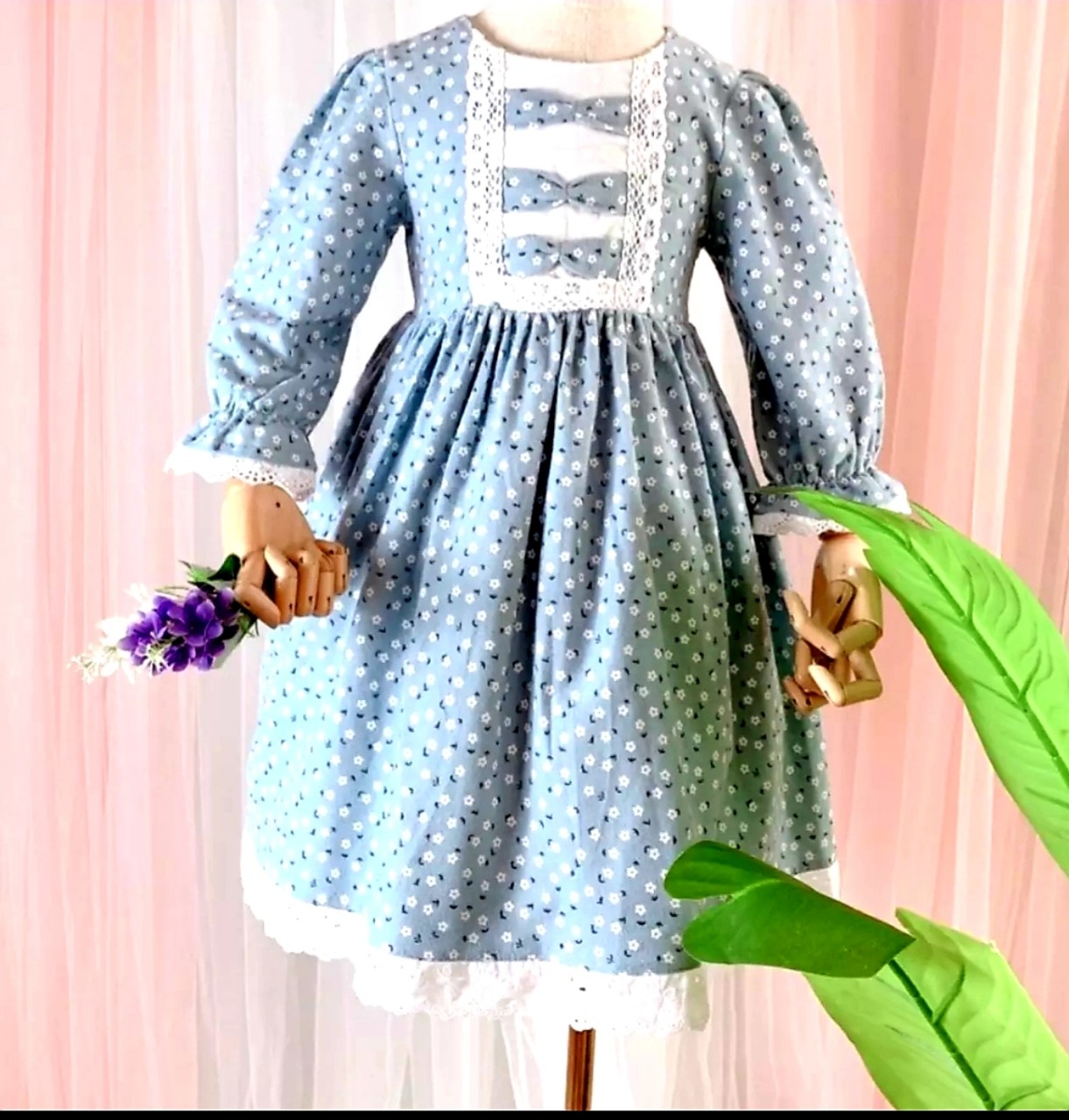 [ MẨU MỚI ] Đầm Dài Tay Bánh Bèo Cho Bé Gái SIZE ĐẠI Chất Liệu KATE THÔ Mềm Mịn Thoáng Mát (10-27KG )