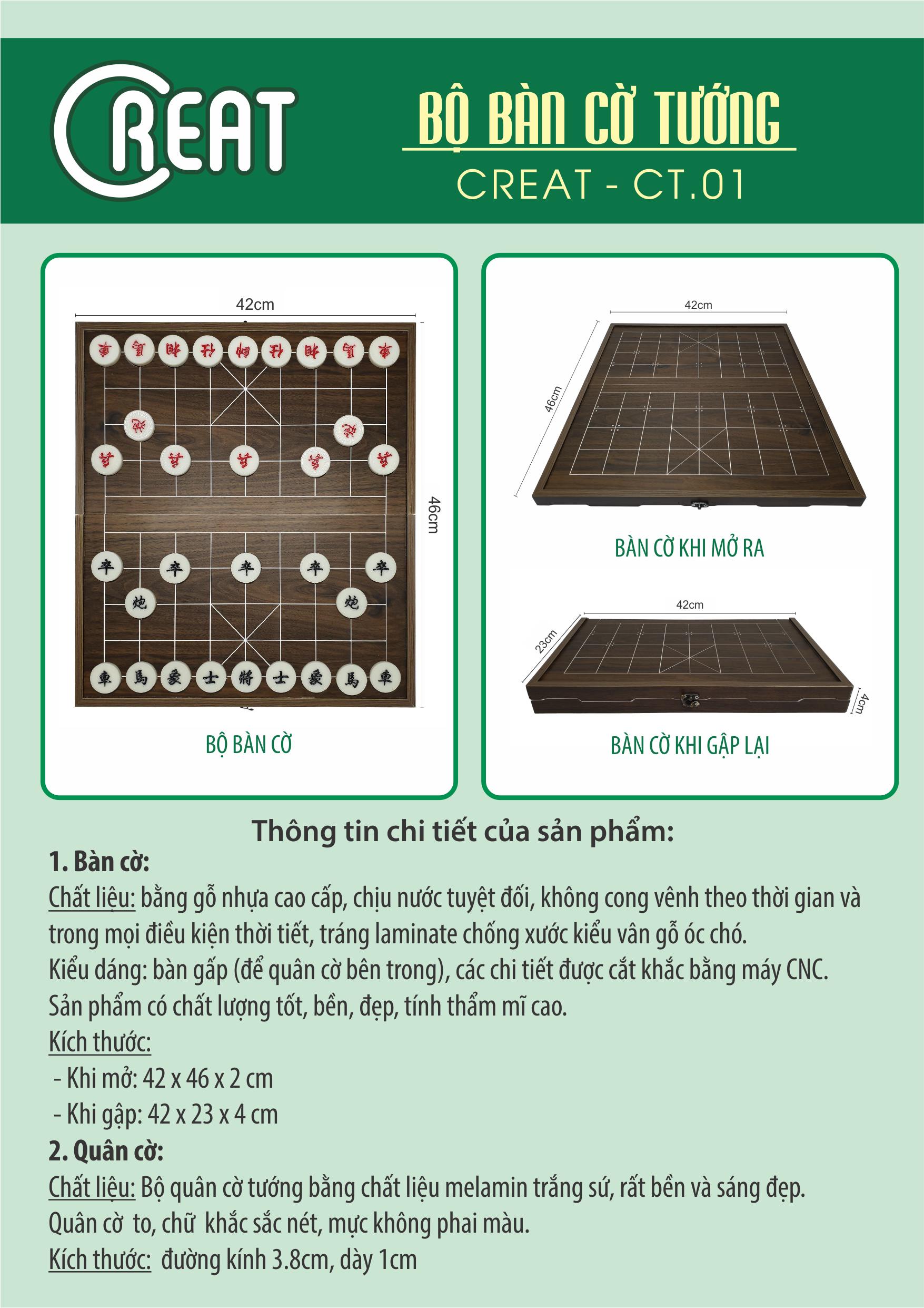 Bộ Đồ Chơi Bàn Cờ Tướng Bằng Gỗ