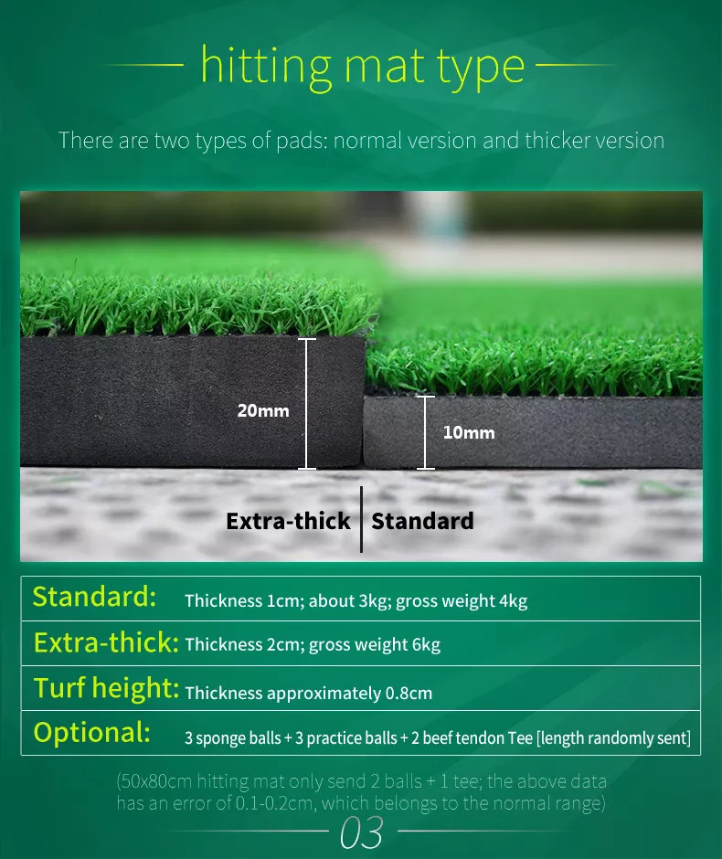 [Chính Hãng] THẢM TẬP SWING GOLF NHIỀU KÍCH THƯỚC - PGM HITTING MAT - DJD002 ( TĂNG 2 TEE CAO SU TẬP ĐI KÈM)