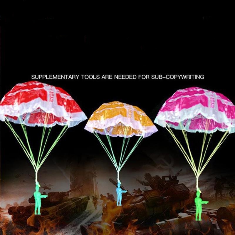 Đồ Chơi Lính Nhựa Nhảy Dù Ném Dù Bằng Ni Lông [ĐỒ CHƠI TRẺ EM]