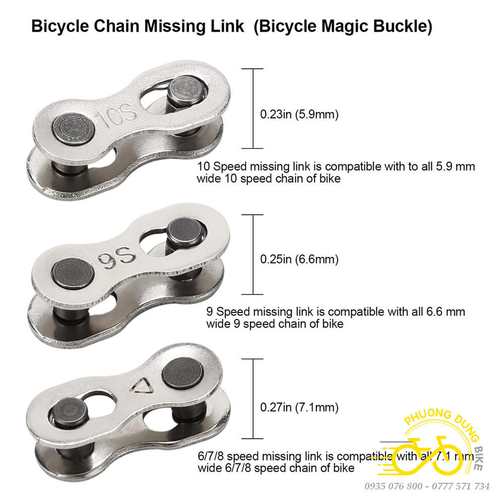 Master Link - Khóa nối mắt xích xe đạp 6/7/8S 9S 10S 11S 12S