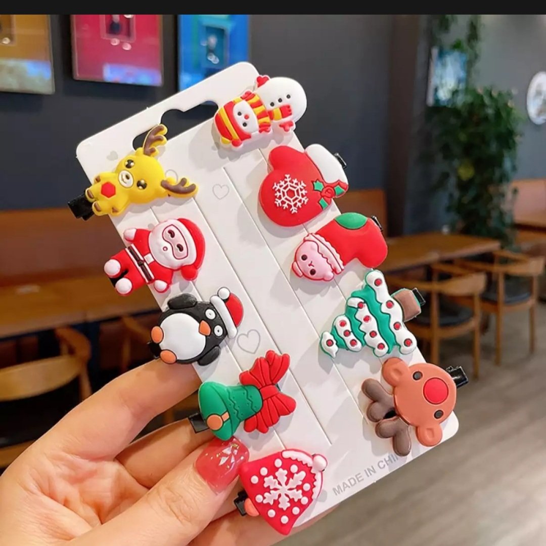 Vĩ 10 kẹp mái noel cho bé