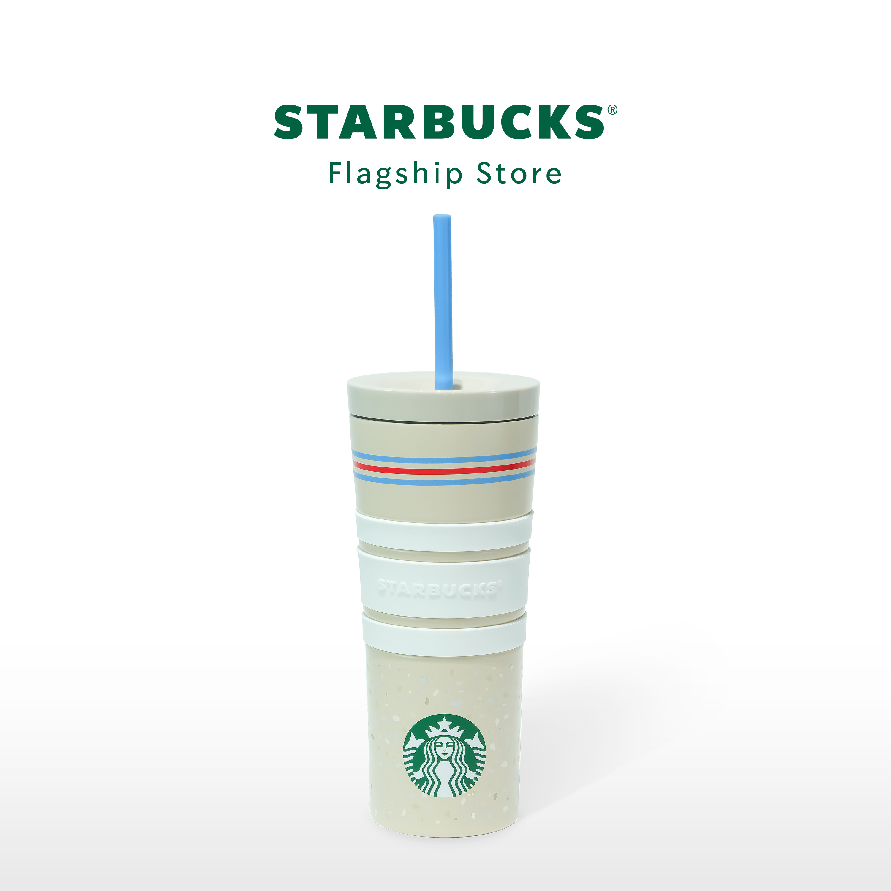 Ly Starbucks Cold Cup 16Oz (473ml) SS NATURAL SUM TERRAZZO