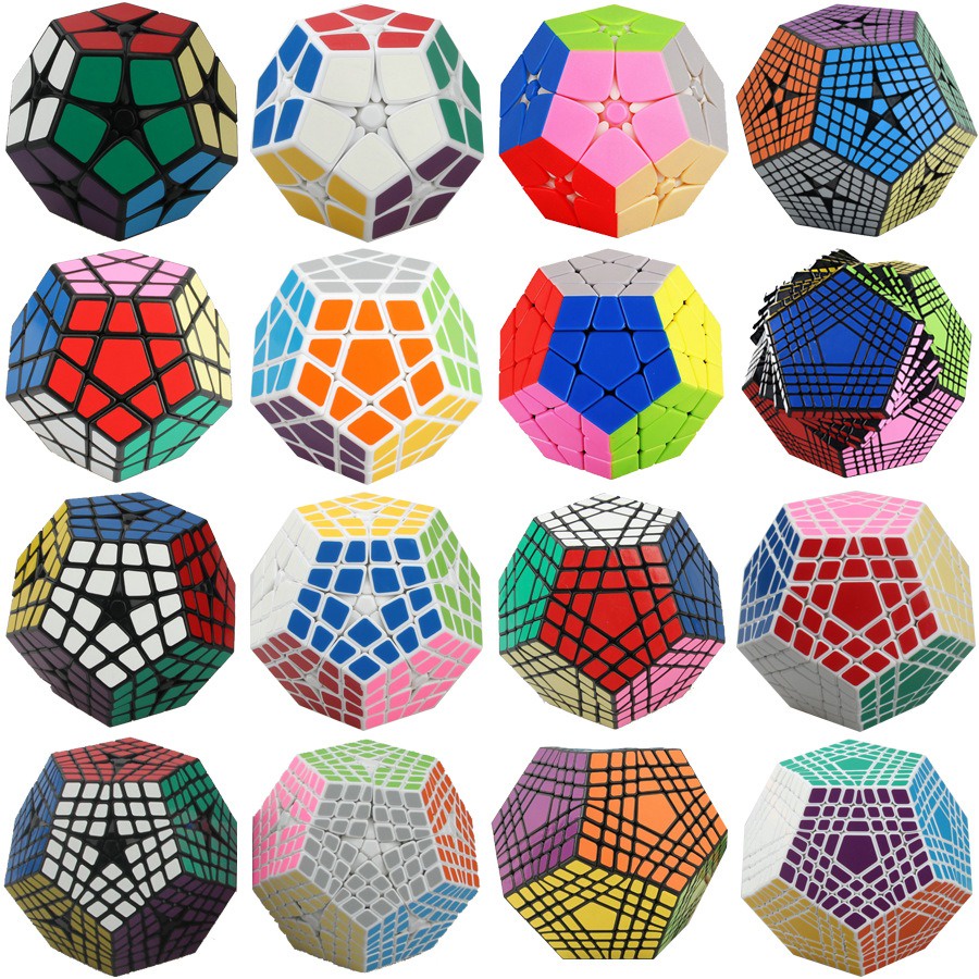 Bộ Sưu Tập Khối Rubik Carbon MoYu Meilong 2x2 3x3 4x4 5x5 Tam Giác 12 Mặt