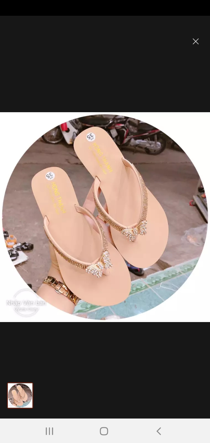 Dép nữ xỏ ngón thời trang hàn quốc-