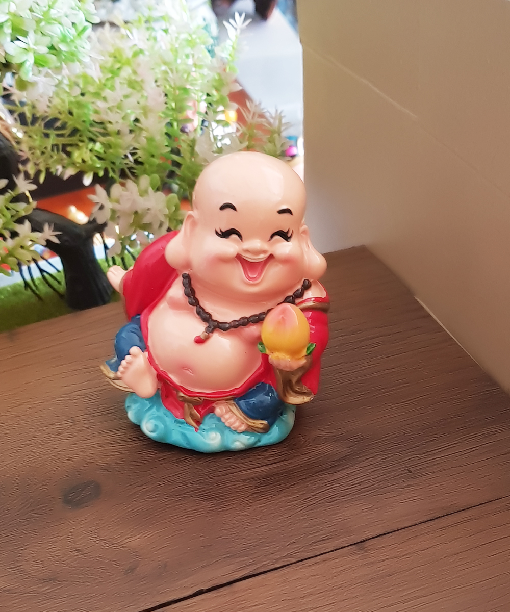 [HCM]TƯỢNG PHẬT DI LẶC CẦM TRÁI ĐÀO 9CM