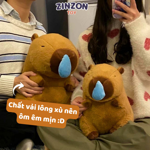 Gấu Bông Capybara Chảy Nước Mũi Êm Mịn Dễ Thương