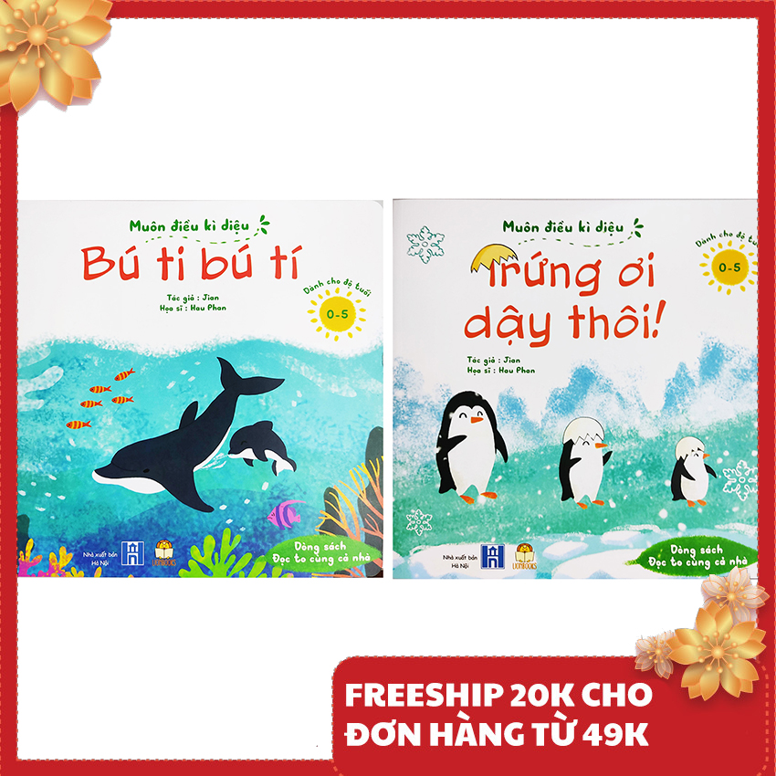 Sách cho bé - bộ 2 cuốn muôn điều kì diệu - dành cho độ tuổi từ 0 đến 5 tuổi