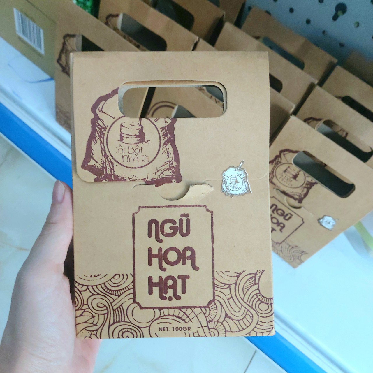 Mặt nạ ngũ hoa hạt nguyên chất 100g