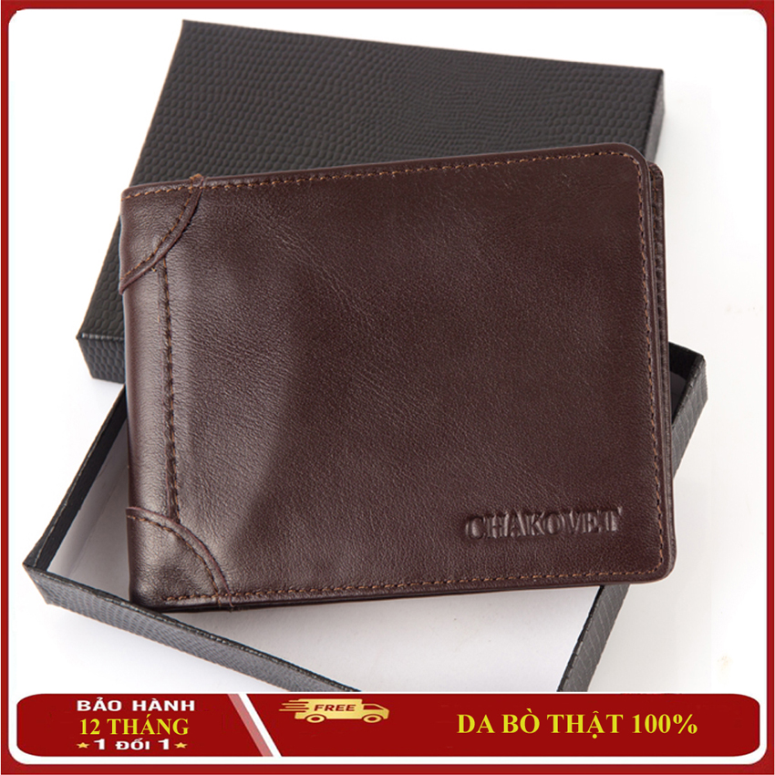 >> BÁO GIÁ BÓP NAM , VÍ NAM WAN DA BÒ THẬT KIỂU DÁNG ĐỨNG CAO CẤP VÀ SANG TRỌNG W01 (MÀU ĐEN CÓ HỘP) | Shopee Lazada Sendo Tiki mới nhất 78 Bóp ví nam da bò Chakovet cao cấp, kiểu ví dáng ngang nhiều ngăn đựng tiền và thẻ có khóa kéo, bền đẹp và sang trọng, NÂU ĐEN - CKV288