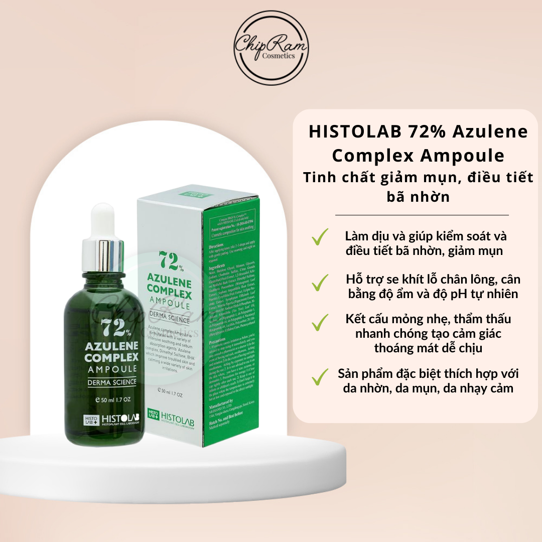 Tinh Chất Cho Da Mụn Histolab - 72% Azulene Complex Ampoule