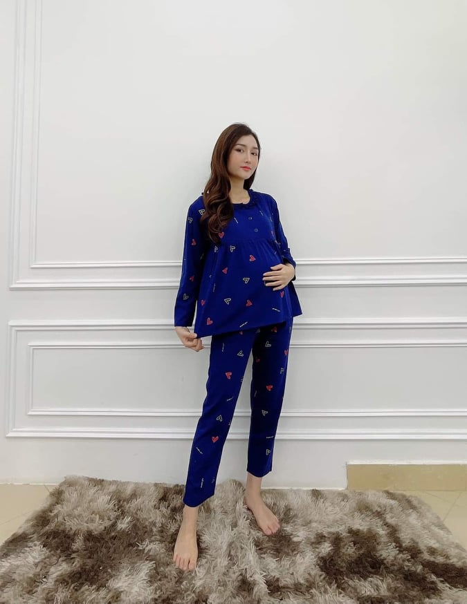 Bộ Đồ Bầu Và Sau Sinh Dài 3 Cúc