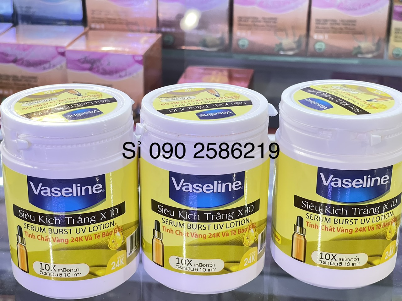 Body siêu kích trắng vaseline x10 250g