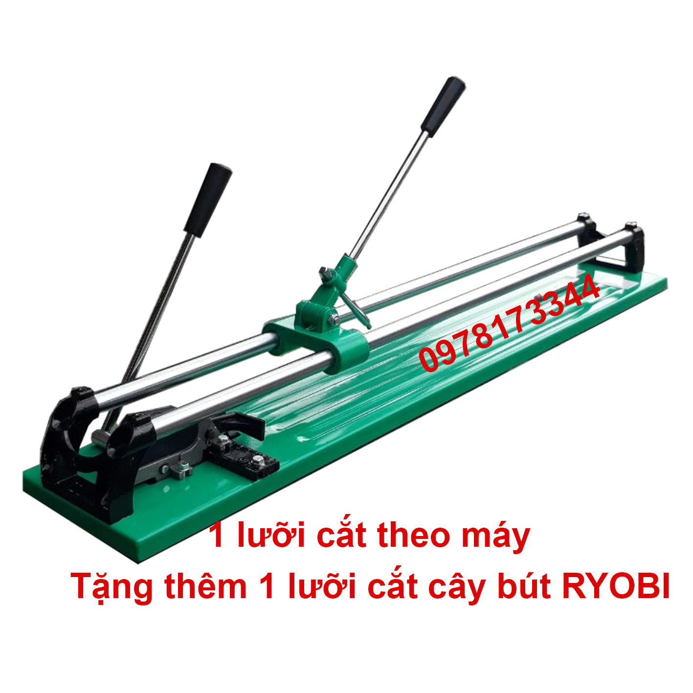 Bàn cắt gạch 800mm 2 ty 1 cần bẽ lưỡi cây bút