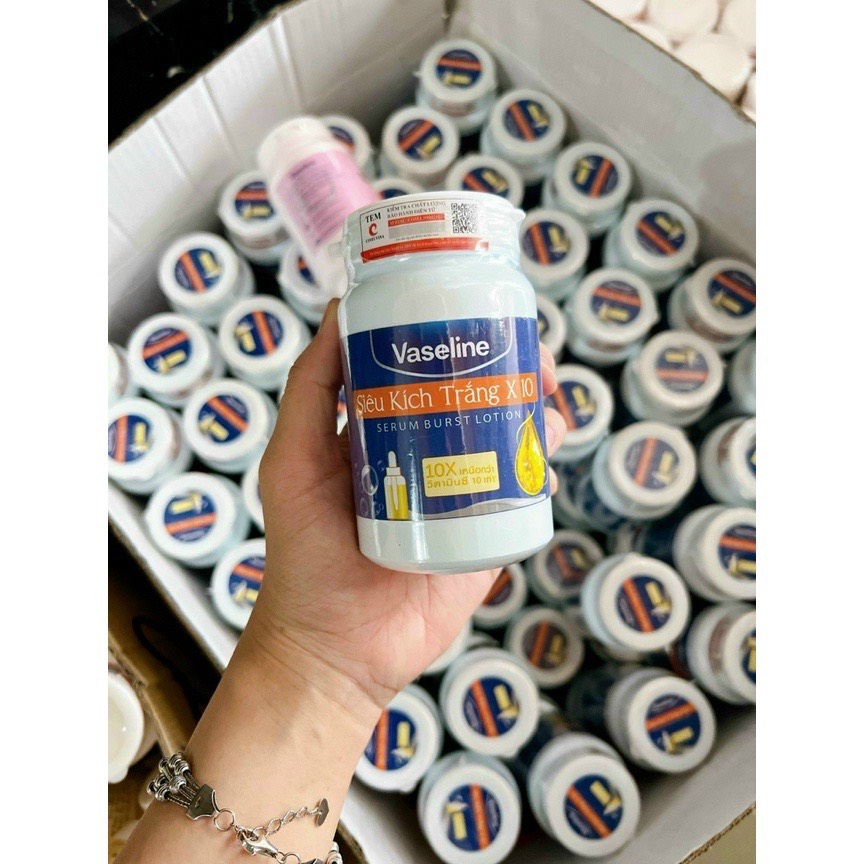 Siêu kích trắng vaseline x10