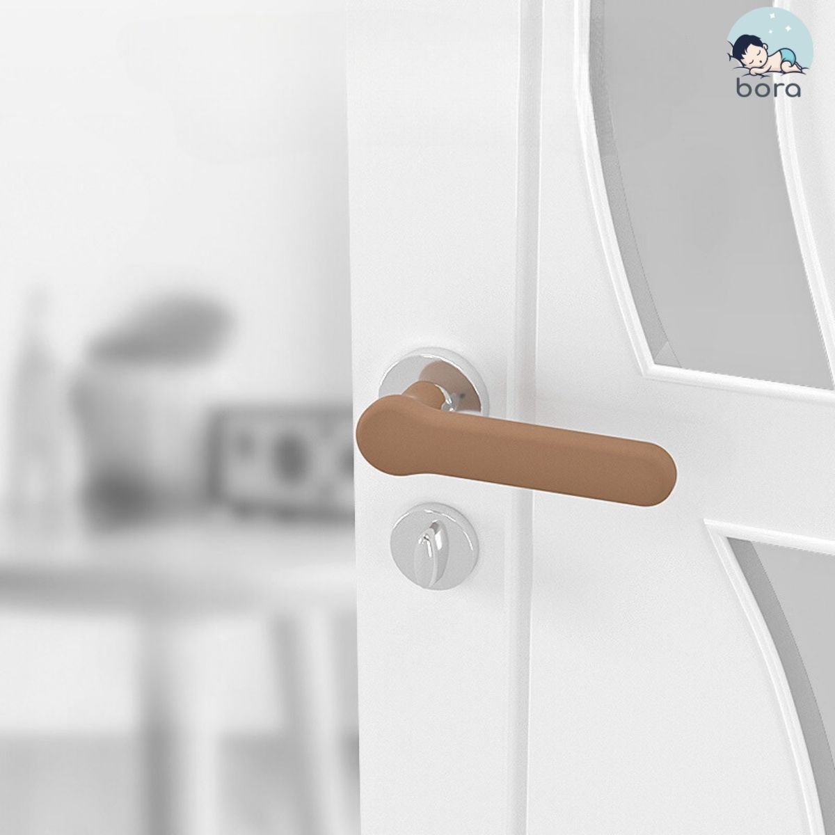 Bọc tay nắm cửa silicon an toàn cho bé
