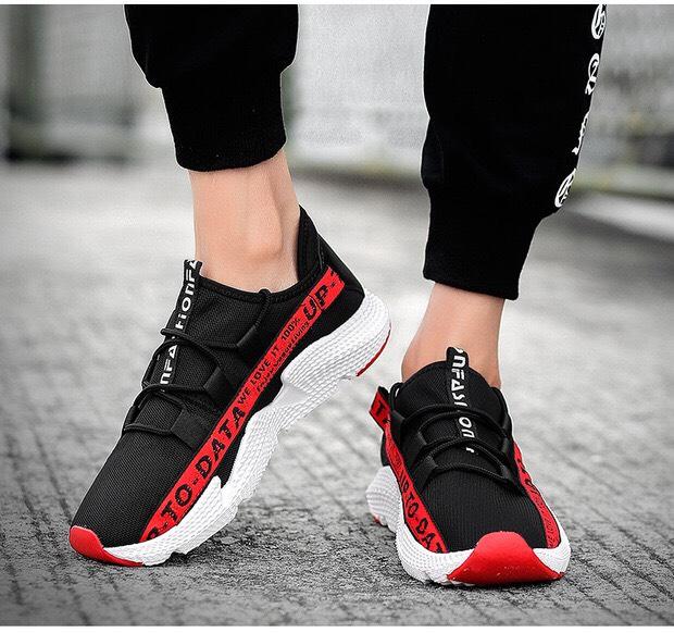 Giày sneaker thể thao SN6677 Đen-Đỏ- Ưu đãi cực shock